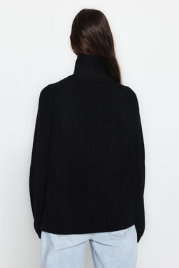 Siyah Fermuar Detayl? Triko Kazak TWOAW24KZ00145 - Trendyolmilla фото 5