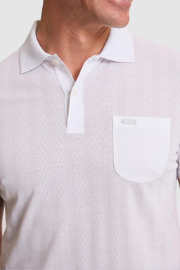 Erkek Beyaz Regular Fit Polo Yaka Ti__rt - U.s. polo assn фото 6