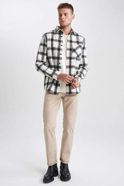 Рубашка Lumberjack с длинным рукавом в клетку обычного кроя - Defacto фото 5