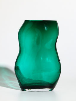 Ваза «Шерил», 27×16 см, стекло, зелёная