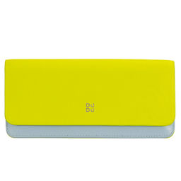 Итальянский кожаный футляр для очков DuDu серии Calais | лимонный