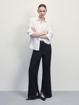 Блузка из жатой ткани с рукавом 3// Zarina фото 2