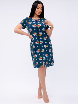 Халат "Красотка 11" бананы, трикотаж