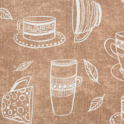 Скатерть «Доляна» Cup of tea, 220×144 см, 100% хлопок, 164 г/м²