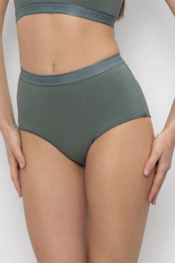 ALMANDO MELADO Трусы женские База "MAXI SLIP" Цвет:серо-зеленый
