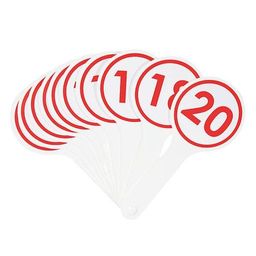 Касса-веер цифр от 1 до 20 GLOBUS 10 элементов