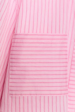CAMISA CORTA RAYAS / Rosa - Zara фото 8