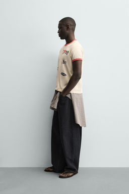 RIB T-SHIRT WITH CONTRAST HEART - Zara фото 12