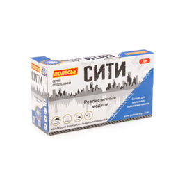 Сити, автомобиль-лесовоз инерционный (со светом и звуком) (синий) (в коробке) - Полесье фото 7