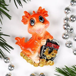 Магнит Дракон / 23560-1 /уп 48/960/ Символ года 2024 - Галеонтрейд фото 4