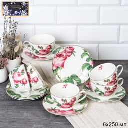 Чайный набор 12 предметов 250 мл / 17-127# /уп 6/