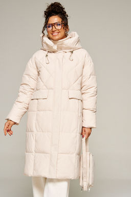 Пальто Beautiful Free 8016 молочный