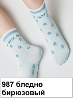 Носки дет.TIP-TOP 5С-11СП, р.18 (48/6)** - 987 бледно-бирюзовый - Conte elegant фото 3