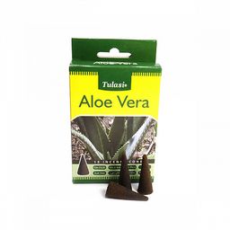 Благовония конусы Sarathi Cones Aloe Vera алое вера уп-12шт