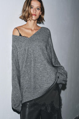 OVERSIZED WOOL SWEATER - Zara фото 14