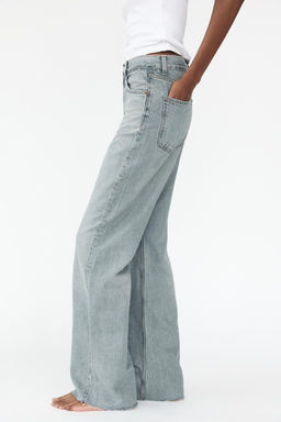 TRF WIDE-LEG HIGH-WAIST FULL LENGTH JEANS - Zara фото 3