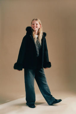 FAUX FUR HOODED PARKA - Zara фото 9