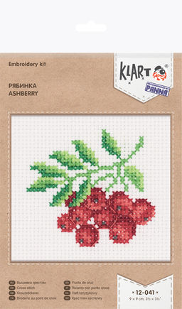 Klart набор для вышивания 12-041 Рябинка 9 х 9 см