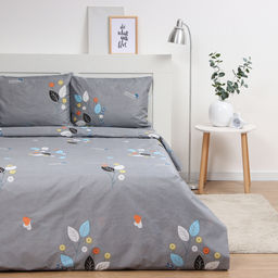 Постельное бельё 2 сп Экономь и Я Осенняя листва 173*215см, 175*214см, 50*70см-2шт, 60г/м2, микрофибра