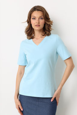 Футболка с V-образным вырезом - Looklikecat фото 2
