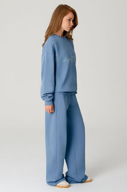 Арт. 2-540 Костюм женский с брюками 44-50 (4 шт) Цвет:Голубой - Калинка фото 4
