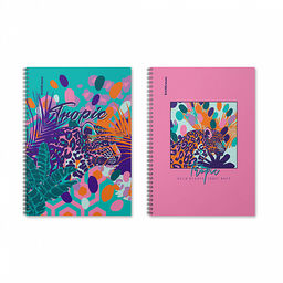 Цена за 2 шт. Тетрадь общая ученическая на спирали ErichKrause IQ FineLine Tropical, В5, 80 листов, клетка, глянц. ламин., блок 80г/м2, ассорти_MIX-PACK