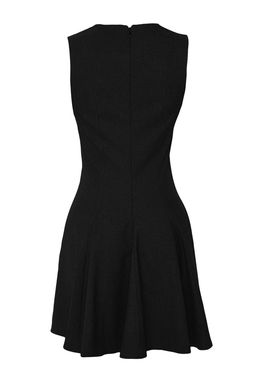 TRENDYOLMILLA Lacivert Cizgili Etegi Belden Ac?lan Bisiklet Yaka Mini Poliviskon Dokuma Elbise TWOAW25EL00244  фото 6