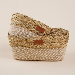 Корзины для хранения SL Home, плетёные, ручной работы, 2 шт., 281810 см, 302012 см
