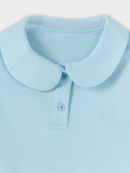 Поло для девочек голубое - Mark formelle фото 10