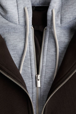 Chaqueta efecto neopreno con dise?o de doble capa - H&m фото 4