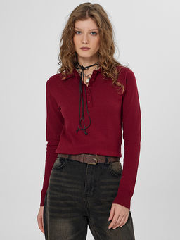 Поло женское бордовое - Mark formelle фото 5