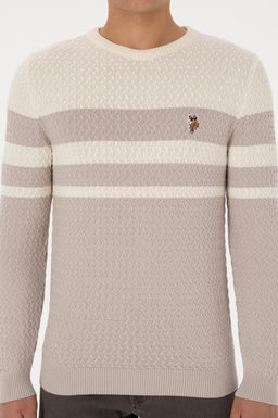 Erkek Slim Fit Bisiklet Yaka Ta_ Kazak - U.s. polo assn фото 6