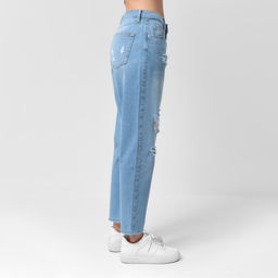 Джинсы женские мом MIST: Denim, размер (28) 44, голубые