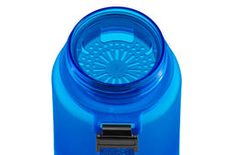 Бутылка для воды 1000 мл 7,8*7,8*28,5 см "Style Matte" с углублениями д/пальцев небесная