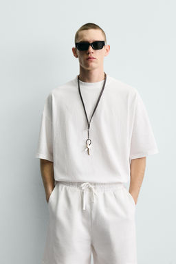 CAMISETA B?SICA LAVADA / Blanco