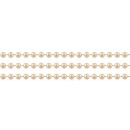 Бусина Zlatka на нити под жемчуг пластик PSB-01 1.5 мм 5 х 3 м 0.03 м №03 св.кремовый