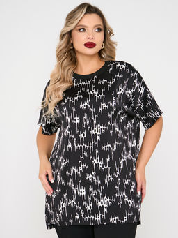 Блузка 0087-29 черный матовый