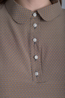 Платье ANELLI 670 беж/горох