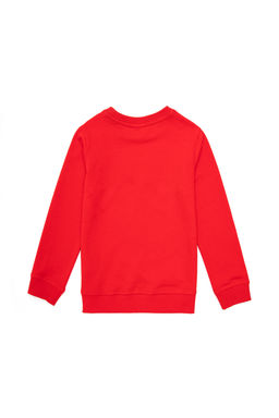 Красный базовый свитшот для мальчика - U.s. polo assn фото 5
