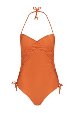 Turuncu Straplez Buzgulu Dokulu High Leg Mayo TBESS23MA00104