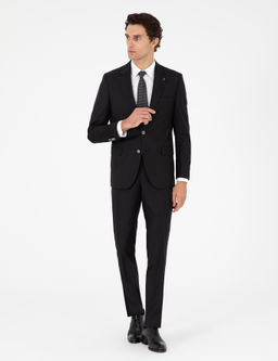 Черный костюм узкого кроя - Cacharel фото 4