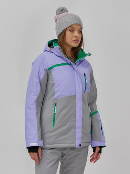Гоннолыжная куртка женская зимняя сиреневого цвета 709Sn - Chunmai фото 3