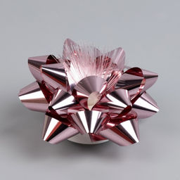 Светодиодная игрушка Бант-звезда10 см, от батареек LR44?3, свечение мульти, розовая - Luazon lighting фото 4