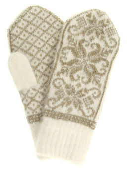 Варежки женские "Паук и снежинки" ПП 3237-11