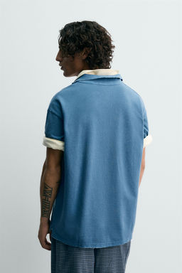 WASHED PIQU_ POLO SHIRT - Zara фото 11