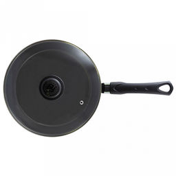 "Sandy " Сотейник с антипригарным покрытием д24см, h6,3см, s1,8мм, бакелитовая ручка, стеклянная крышка (Россия)