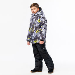 RODOS Куртка для мальчика зима М-195 КурткаВБ Серый/Голубой  фото 33