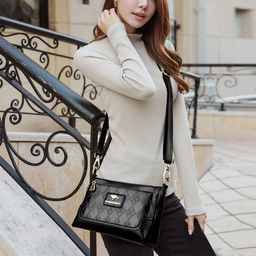 KAIDIFEINIROO Сумка женская с двумя ремнями 8725 фото 15