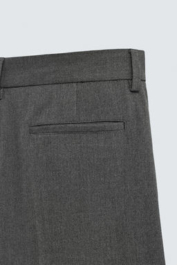 WIDE-LEG PLEATED TROUSERS - Zara фото 9