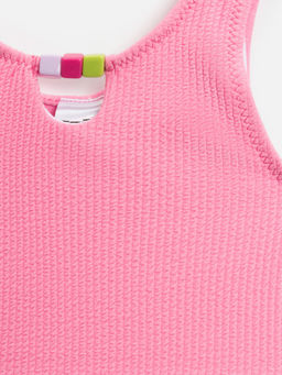 ACOOLA / Купальник детский для девочек Young неоновый розовый фото 3